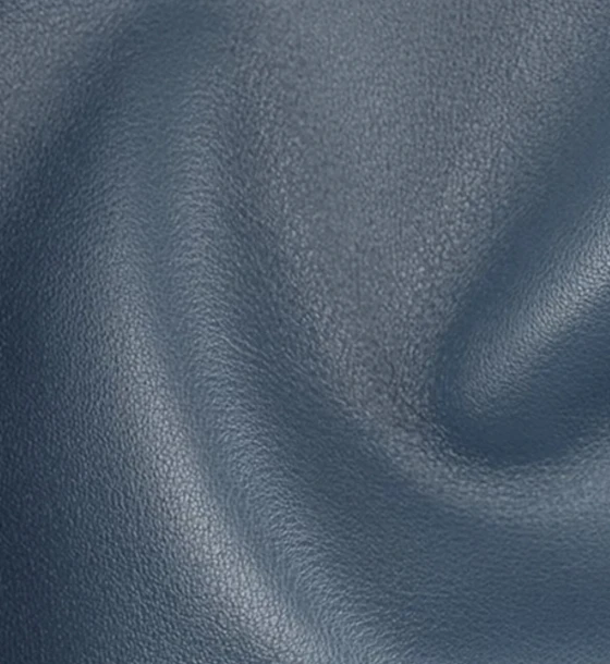 Close-up of Blue Agate Swift leather