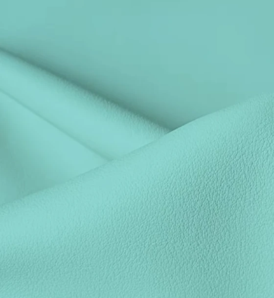 Close-up of Blue Atoll Swift leather